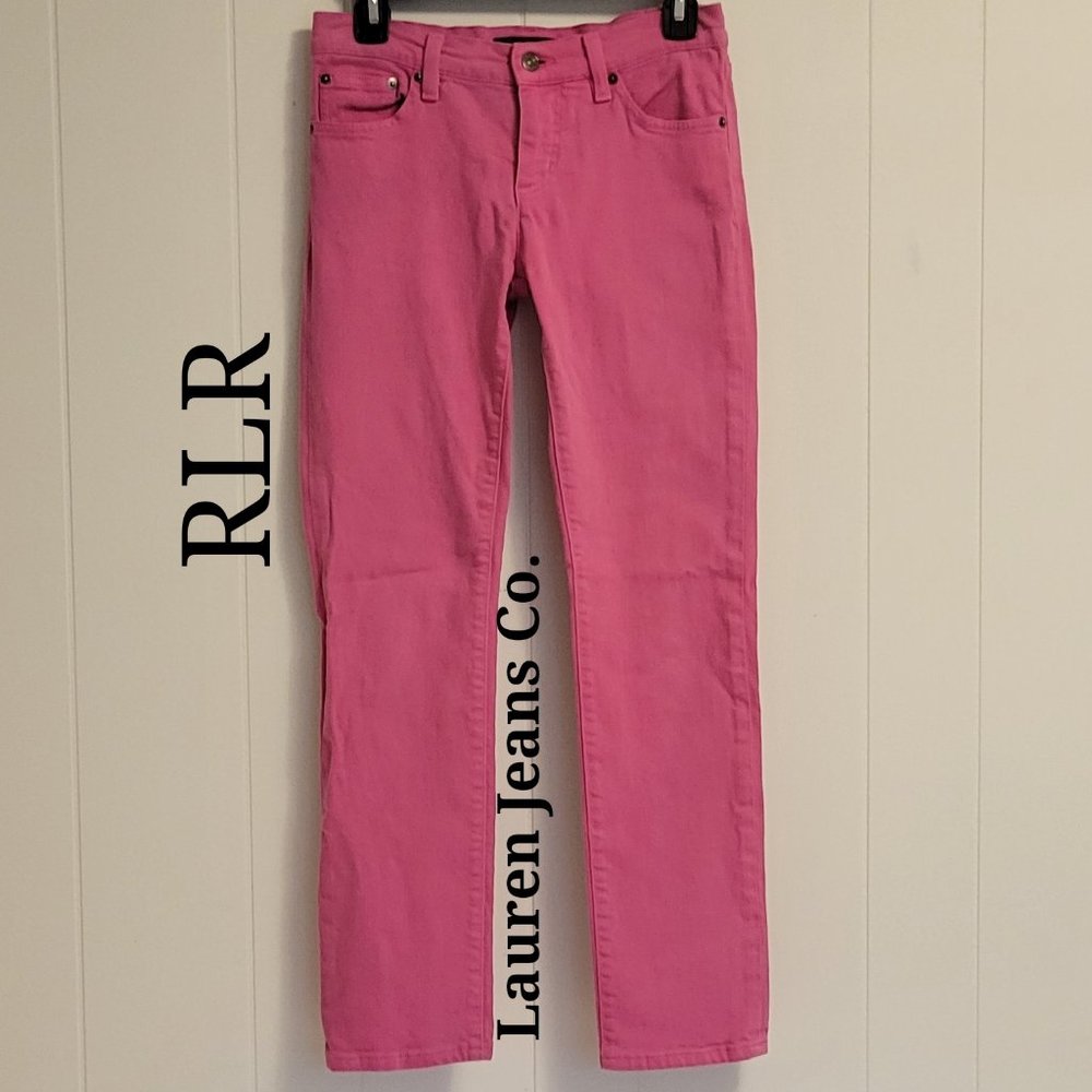 ❣️HP❣️Ralph Lauren Women's Hot harbor pink premier stretch Jeans Sz: 2